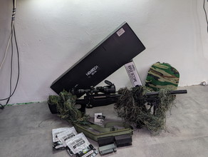 Afbeelding van Word onzichtbaar met deze Z.G.A.N. Novritsch SSG96 Ghillie Sniper Set (Compleet in doos!)