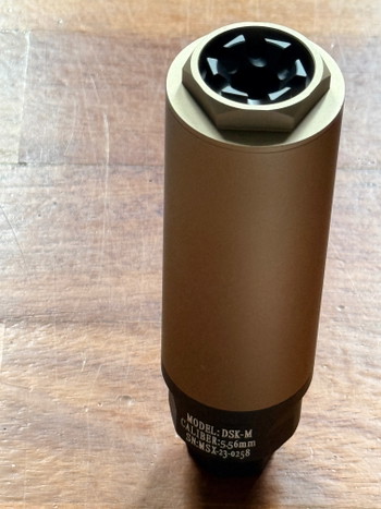 Image 2 for Airsoft MDX Suppressor 14CCW Cerakote Desert Neu
