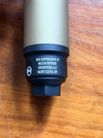 Image 3 for Airsoft MDX Suppressor 14CCW Cerakote Desert Neu