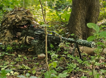 Image 2 for Rare Heavy Beast: Custom A&K PKP Pecheneg with Raptor TWI Conversion (10kg+, 1.9J, Brushless)