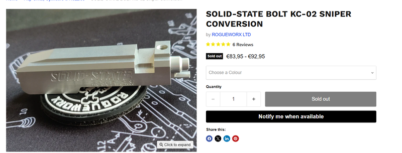 Image 1 for GEZOCHT!! Solid State Bolt ROGUEWORX
