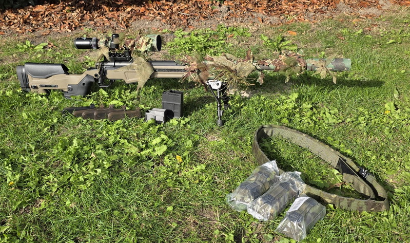 Bild 1 für AAC T10 set | Action Army | Pouches | Battlebelt | Ghillie hood