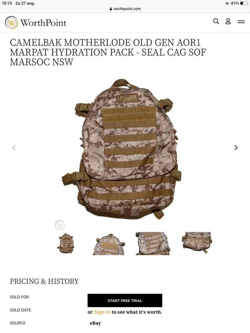 Bild 1 für NSW / SEAL / CAG / SOF camelback motherlode AOR1