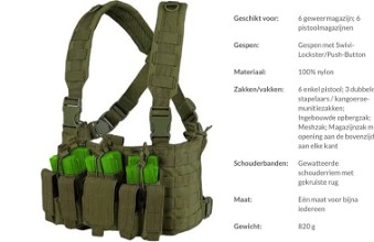 Image for CONDOR RECON CHEST RIG OLIVE DRAB