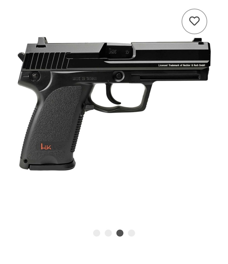 Image 1 for Komplettset Heckler & Koch USP Metallschlitten Softair-Co2-Pistole Kaliber 6 mm BB NBB (P18)