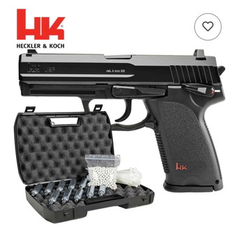 Image 2 for Komplettset Heckler & Koch USP Metallschlitten Softair-Co2-Pistole Kaliber 6 mm BB NBB (P18)