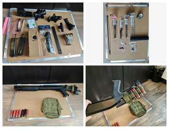 Afbeelding 5 van Complete set AEG G&G CM16 SRL enWE hi capa 911(Maple L) replica - Inclusief diverse accessoires en upgrades