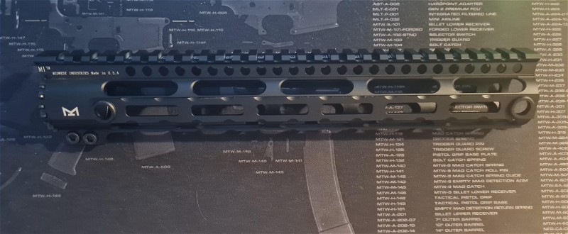 Image 1 for shs midwest industries 12inch handguard