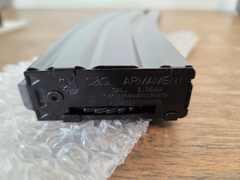 Afbeelding 2 van 2 x G and G Hicap Magazines 450 BBs M4 M16 Black