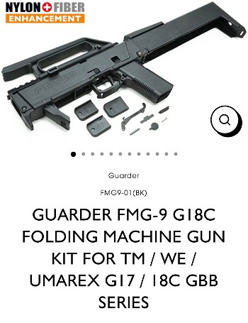 Image 3 pour Glock 18c Marui upgrade & FMG9 kit