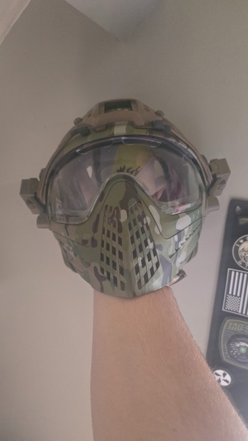 Image 2 for Wosport pilot mask helmet combo