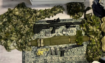Image pour Complete Sniper Setup - SRS a1 - MK23 - Novritsch Ghillie