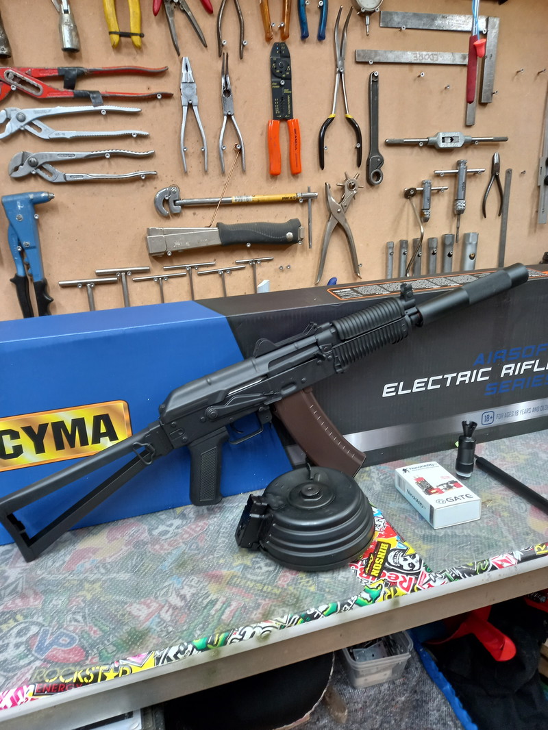 Bild 1 für Cyma Ak74u fully begadi upgraded