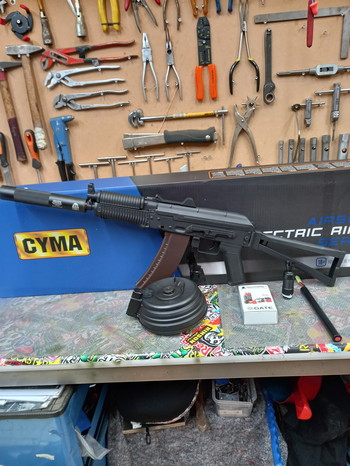 Bild 2 für Cyma Ak74u fully begadi upgraded