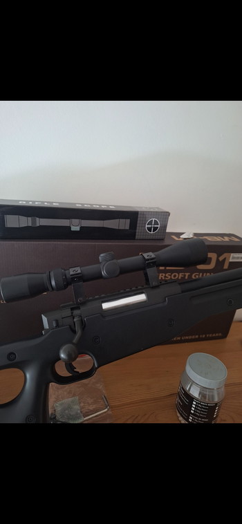 Image 2 pour L96 Sniper Rifle Set Black Well + 2 Magazijnen + Bbees