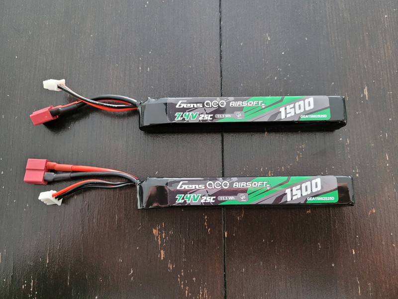 Image 1 pour Batterij Gens Ace 7.4v 1500 mah 25C Deans connector