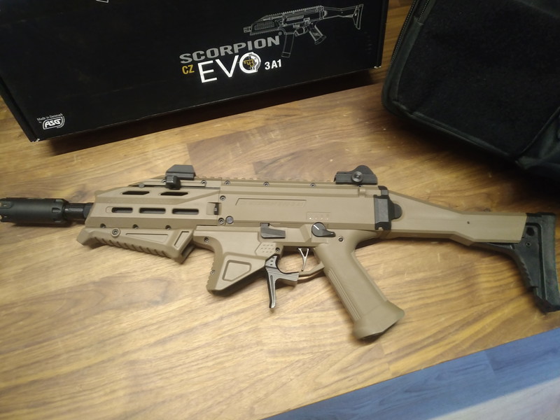 Afbeelding 1 van ASG CZ Scorpion EVO 3 ATEK FDE  - Fully Upgraded!