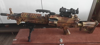 Afbeelding 2 van A&k m249 volledig uit staal en single shot!