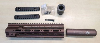 Afbeelding 2 van HK 416 upgrade set Handguard 10.5 Zoll + silencer Geissele Clone Dark Earth + Zubehör Dealt Force Style