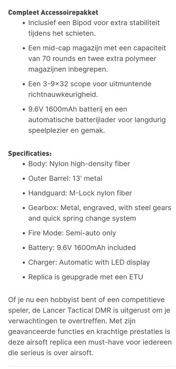 Bild 4 für LT-32 DMR Lancer Tactical