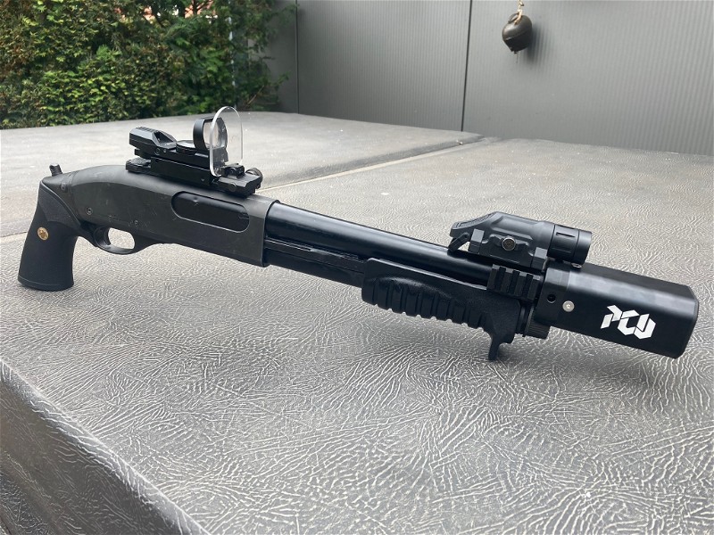 Image 1 for Tokyo Marui M870 Breacher Hpa/Gas met PCU Tracer!