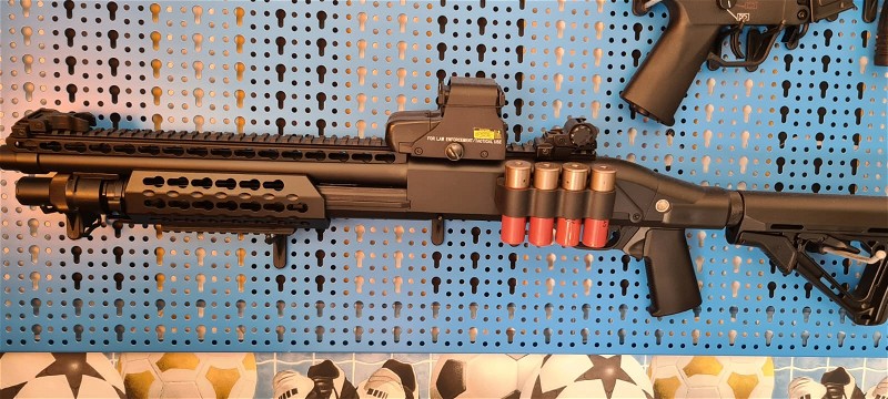 Image 1 for Cyma 366 tactical shotgun (Nieuw), Cyma MP5K blue edition (Nieuw), Umarex HK416 (Body only met deel internals los)