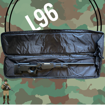 Image 2 pour L96 Sniper Bol Action Zwart 1 magazijn zonder Scope inclusief wapentas