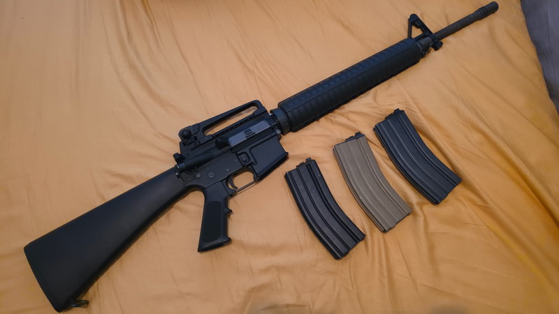 Image 1 for WE M16A3 GBBR with 3 mags (1 working)