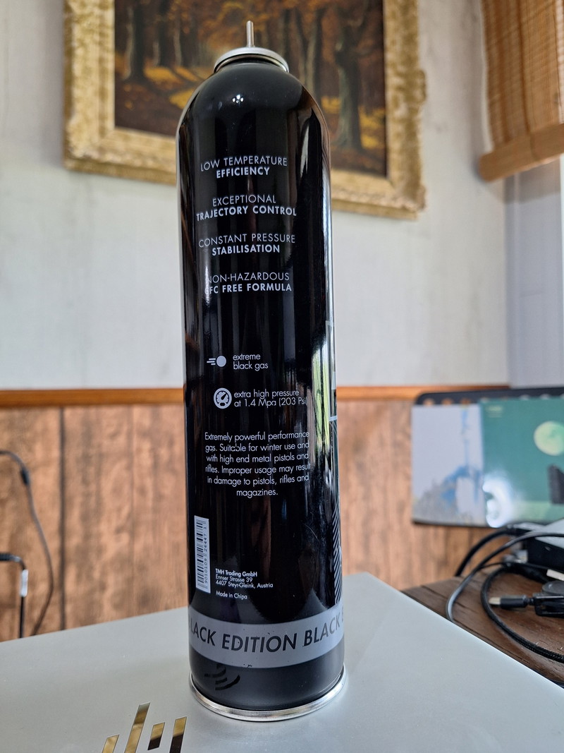 Image 1 for Nimrod Tactical Black Gas 500 ml, bijna vol