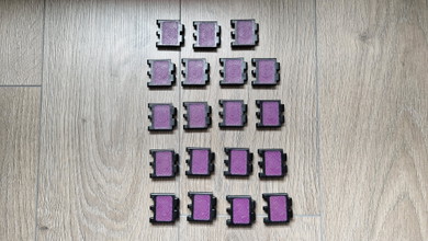 Image for TKA: Double Alpha Lynx Belt Schakels - 19 stuks - Paars.