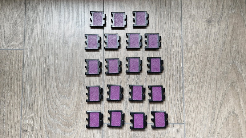 Image 1 for TKA: Double Alpha Lynx Belt Schakels - 19 stuks - Paars.