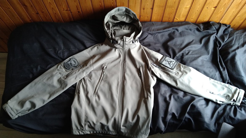 Image 1 for 101 inc Soft Shell jack tactical wolf grey - L