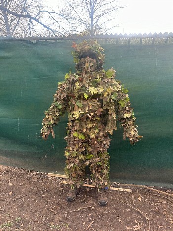 Image 2 for BEROEMDE Crafted Stalker/KMCS Ghillie (leaf) Suit + Boonie & Handschoenen + Crafted Stalker Chest Rig