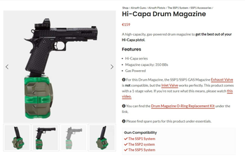 Image 2 pour WE Hi-Capa Drum Magazine, in new condition!