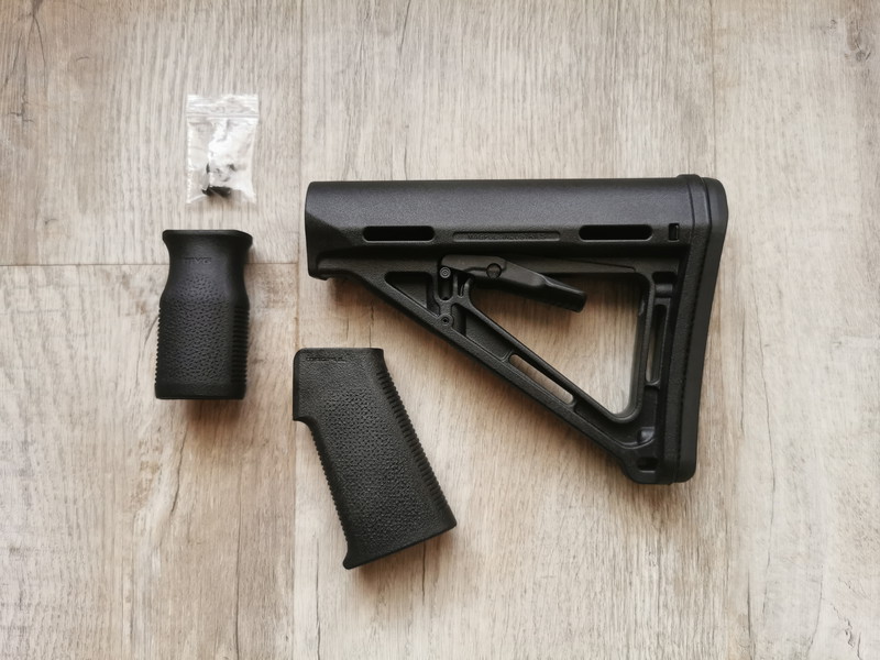 Image 1 for Magpul AR-15 Accessory Set Black (MVG, MOE-K, Stock) GBBR