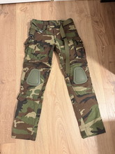 Afbeelding van tactical pants woodland camo