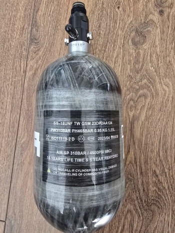 Image 2 for Dominator carbon HPA tank  1,11L 4500PSI