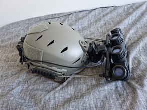 Image for FMA EXF Bump Helmet Foliage Green + FMA NVG's