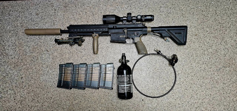 Image 1 pour HPA HK417 Wolverine Reaper Gen Set mit Flasche und Zubehör