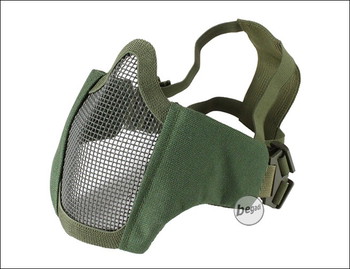 Bild 2 für GESICHTSSCHUTZ MASKE MIT 2-PUNKT KOPFBAND - OLIVE