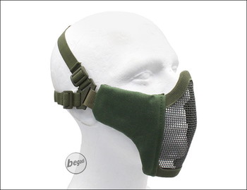 Image 5 pour GESICHTSSCHUTZ MASKE MIT 2-PUNKT KOPFBAND - OLIVE