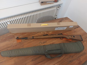 Afbeelding van Airsoft replica Kar98k Shell Ejecting van echt hout (merk: Double Bell)