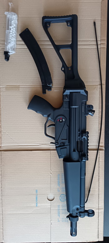 Bild 2 für SRC SR5AU SMG Vollmetall CO2 BlowBack 6mm BB schwarz