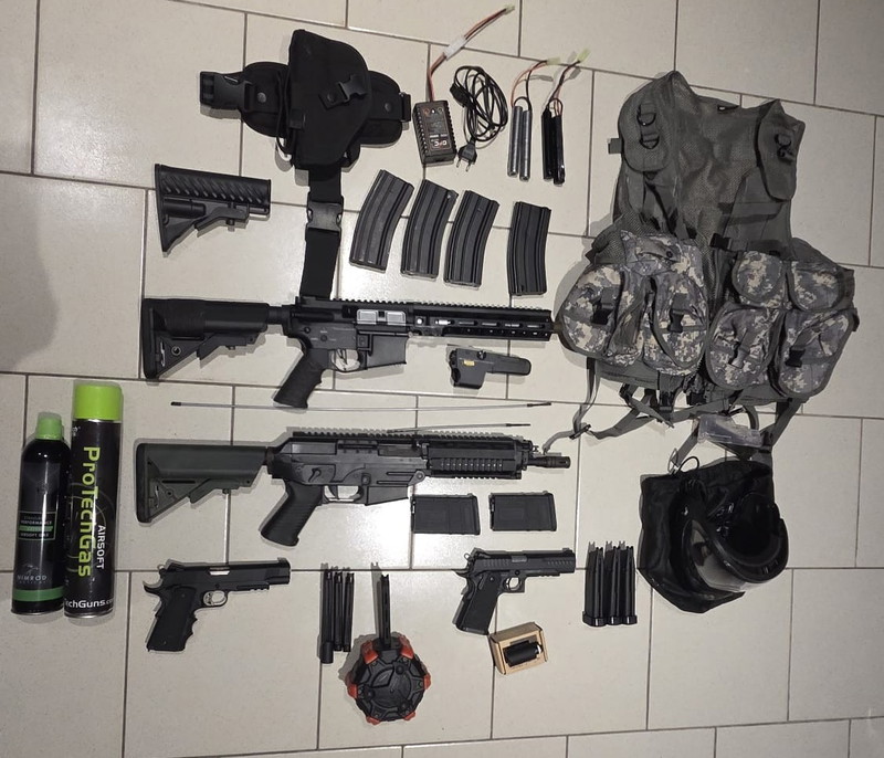 Image 1 pour vend lot airsoft complet