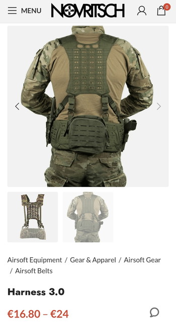 Afbeelding 5 van Novritsch battlebelt 4.0 met extra's