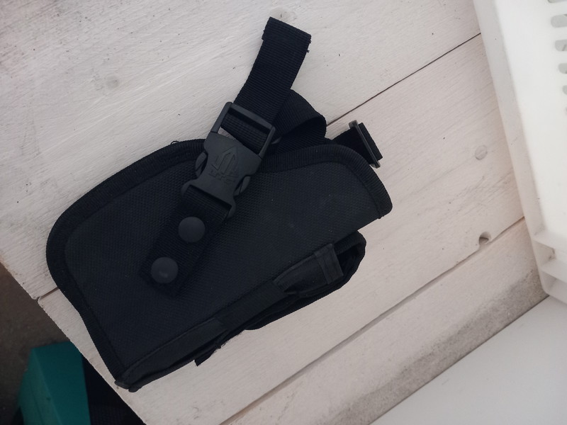 Image 1 for Pistol holster voor op vest of riem