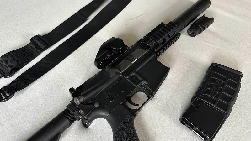Imagen 1 de G&G Firehawk + Reddot + Silencer + Sling, 0,5j ab 14 Jahren