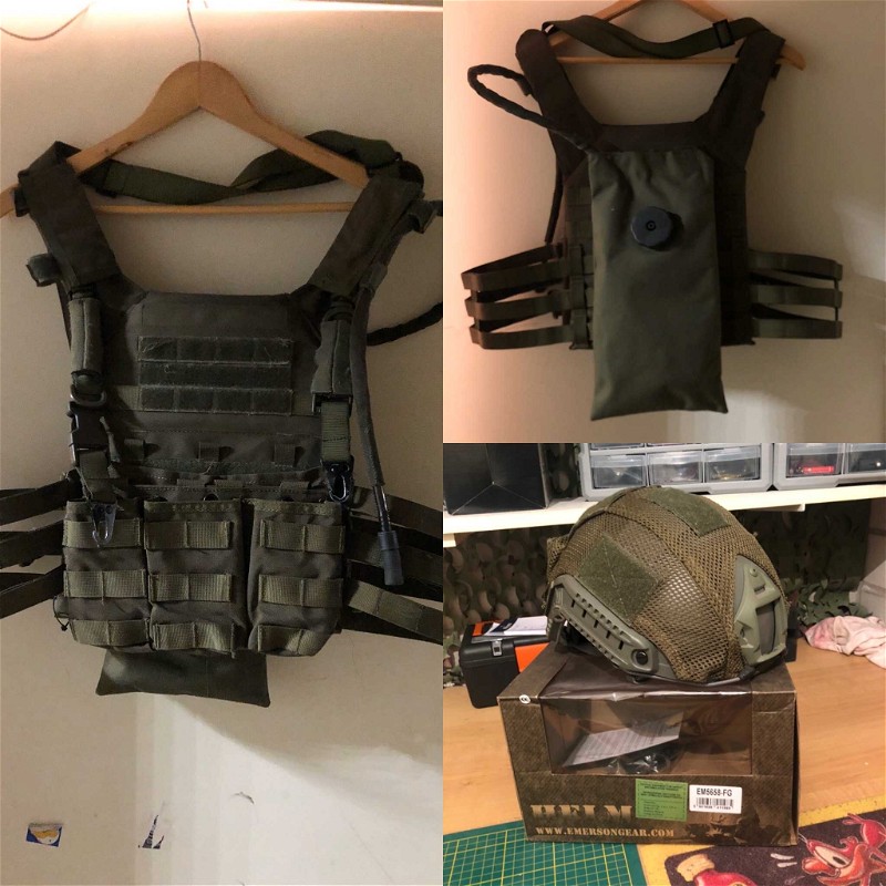 Image 1 for Primal gear plate carrier & Emerson fast helmet