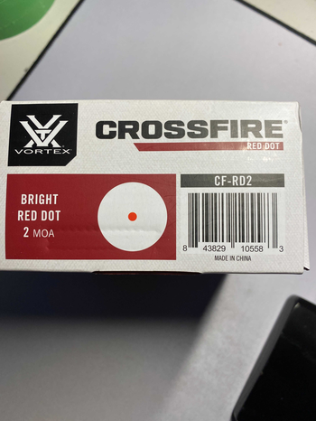 Afbeelding 3 van Vortex Crossfire Red Dot (2020 versie) CF-RD2 + Lens protector.