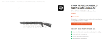 Image 5 pour CYMA CM360L 3 shot shotgun